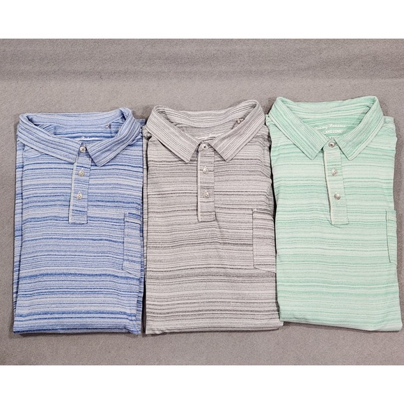 Lot 3 Tommy Bahama Island Zone‎ Polo Shirt Mens 3XLT Performance Golf